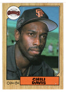 Chili Davis - San Francisco Giants (MLB Baseball Card) 1987 O-Pee-Chee # 162 Mint