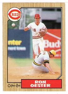 Ron Oester - Cincinnati Reds (MLB Baseball Card) 1987 O-Pee-Chee # 172 Mint