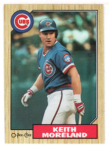 Keith Moreland - Chicago Cubs (MLB Baseball Card) 1987 O-Pee-Chee # 177 Mint