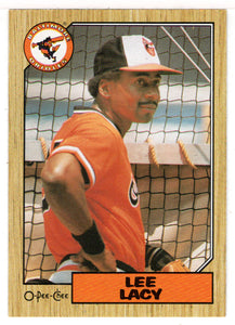 Lee Lacy - Baltimore Orioles (MLB Baseball Card) 1987 O-Pee-Chee # 182 Mint