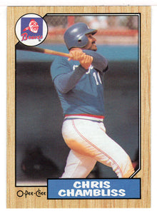 Chris Chambliss - Atlanta Braves (MLB Baseball Card) 1987 O-Pee-Chee # 204 Mint