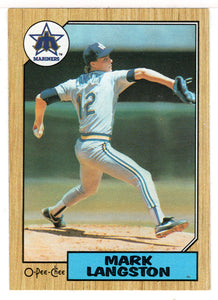 Mark Langston - Seattle Mariners (MLB Baseball Card) 1987 O-Pee-Chee # 215 Mint