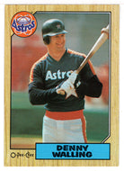 Denny Walling - Houston Astros (MLB Baseball Card) 1987 O-Pee-Chee # 222 Mint