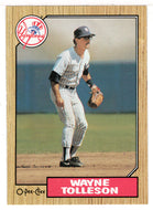 Wayne Tolleson - New York Yankees (MLB Baseball Card) 1987 O-Pee-Chee # 224 Mint