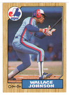 Wallace Johnson - Montreal Expos (MLB Baseball Card) 1987 O-Pee-Chee # 234 Mint
