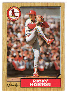 Ricky Horton - St. Louis Cardinals (MLB Baseball Card) 1987 O-Pee-Chee # 238 Mint