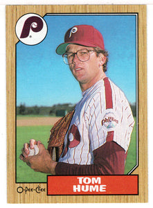 Tom Hume - Philadelphia Phillies (MLB Baseball Card) 1987 O-Pee-Chee # 251 Mint