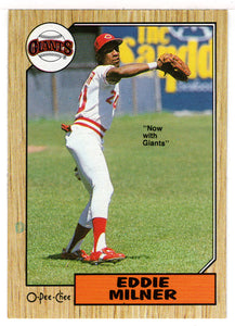 Eddie Milner - San Francisco Giants (MLB Baseball Card) 1987 O-Pee-Chee # 253 Mint