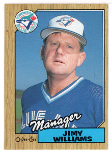 Jimy Williams - Toronto Blue Jays - Team Checklist (MLB Baseball Card) 1987 O-Pee-Chee # 279 Mint