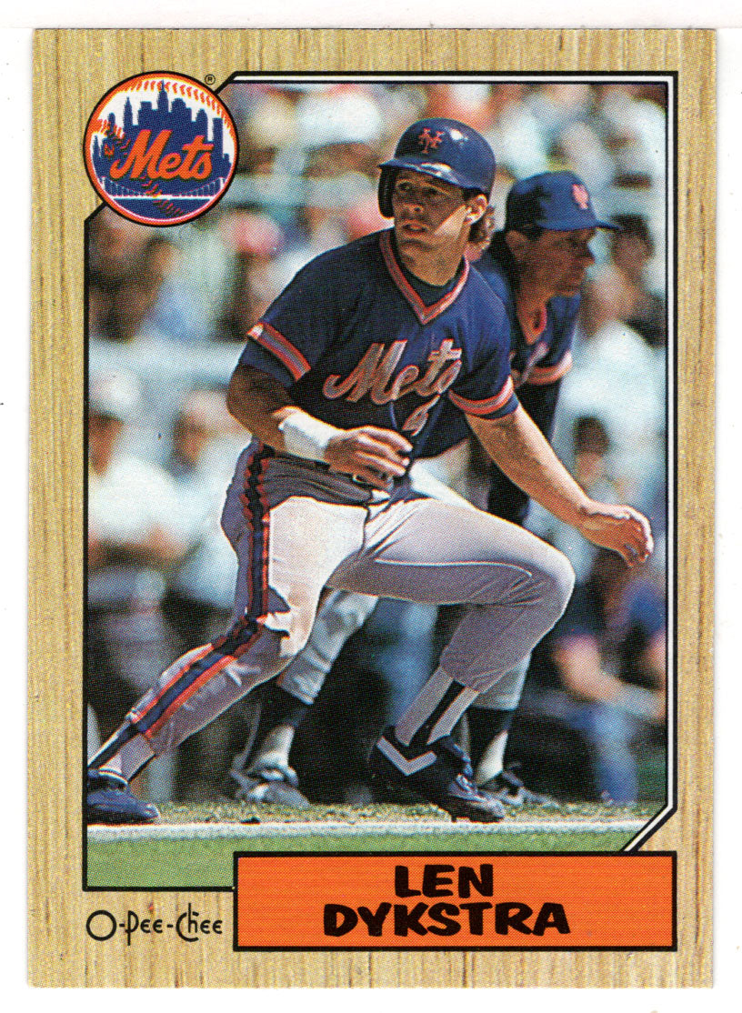 Len Dykstra - New York Mets (MLB Baseball Card) 1987 O-Pee-Chee # 295 Mint