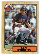 Len Dykstra - New York Mets (MLB Baseball Card) 1987 O-Pee-Chee # 295 Mint