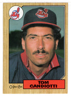 Tom Candiotti - Cleveland Indians (MLB Baseball Card) 1987 O-Pee-Chee # 296 Mint