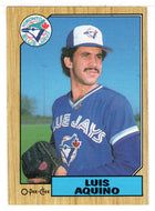 Luis Aquino - Toronto Blue Jays (MLB Baseball Card) 1987 O-Pee-Chee # 301 Mint