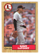 Dave LaPoint - St. Louis Cardinals (MLB Baseball Card) 1987 O-Pee-Chee # 319 Mint