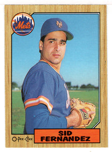 Sid Fernandez - New York Mets (MLB Baseball Card) 1987 O-Pee-Chee # 337 Mint