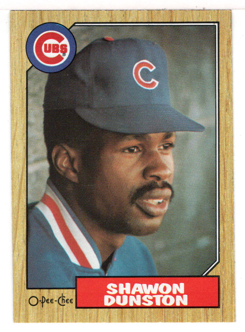 Shawon Dunston - Chicago Cubs (MLB Baseball Card) 1987 O-Pee-Chee # 346 Mint