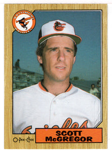 Scott McGregor - Baltimore Orioles (MLB Baseball Card) 1987 O-Pee-Chee # 347 Mint