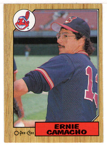 Ernie Camacho - Cleveland Indians (MLB Baseball Card) 1987 O-Pee-Chee # 353 Mint