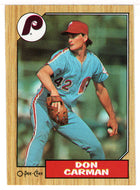 Don Carman - Philadelphia Phillies (MLB Baseball Card) 1987 O-Pee-Chee # 355 Mint