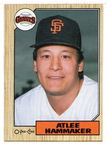 Atlee Hammaker - San Francisco Giants (MLB Baseball Card) 1987 O-Pee-Chee # 358 Mint