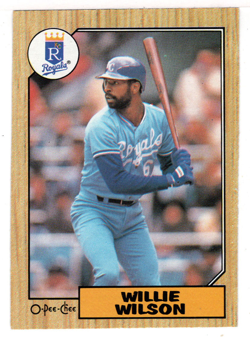Willie Wilson - Kansas City Royals (MLB Baseball Card) 1987 O-Pee-Chee # 367 Mint