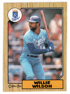 Willie Wilson - Kansas City Royals (MLB Baseball Card) 1987 O-Pee-Chee # 367 Mint