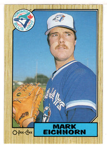 Mark Eichhorn - Toronto Blue Jays (MLB Baseball Card) 1987 O-Pee-Chee # 371 Mint