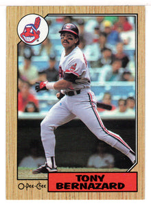 Tony Bernazard - Cleveland Indians (MLB Baseball Card) 1987 O-Pee-Chee # 394 Mint