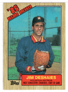 Jim Deshaies - Houston Astros - Record Breaker (MLB Baseball Card) 1987 Topps # 2 Mint