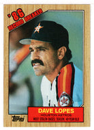 Dave Lopes - Houston Astros - Record Breaker (MLB Baseball Card) 1987 Topps # 4 Mint