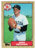 Jeff Sellers - Boston Red Sox (MLB Baseball Card) 1987 Topps # 12 Mint