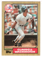 Claudell Washington - New York Yankees (MLB Baseball Card) 1987 Topps # 15 Mint