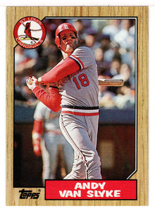 Andy Van Slyke - St. Louis Cardinals (MLB Baseball Card) 1987 Topps # 33 Mint