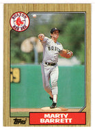 Marty Barrett - Boston Red Sox (MLB Baseball Card) 1987 Topps # 39 Mint