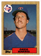 Greg Harris - Texas Rangers (MLB Baseball Card) 1987 Topps # 44 Mint