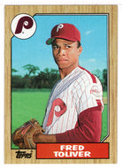 Fred Toliver - Philadelphia Phillies (MLB Baseball Card) 1987 Topps # 63 Mint