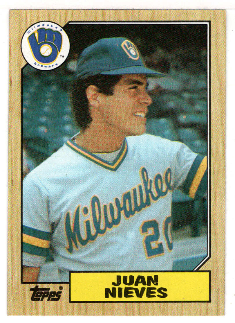 Juan Nieves - Milwaukee Brewers (MLB Baseball Card) 1987 Topps # 79 Mint