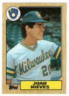 Juan Nieves - Milwaukee Brewers (MLB Baseball Card) 1987 Topps # 79 Mint