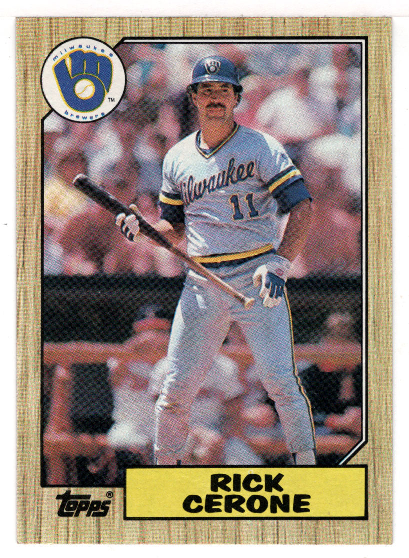 Rick Cerone - Milwaukee Brewers (MLB Baseball Card) 1987 Topps # 129 Mint
