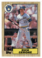 Rick Cerone - Milwaukee Brewers (MLB Baseball Card) 1987 Topps # 129 Mint