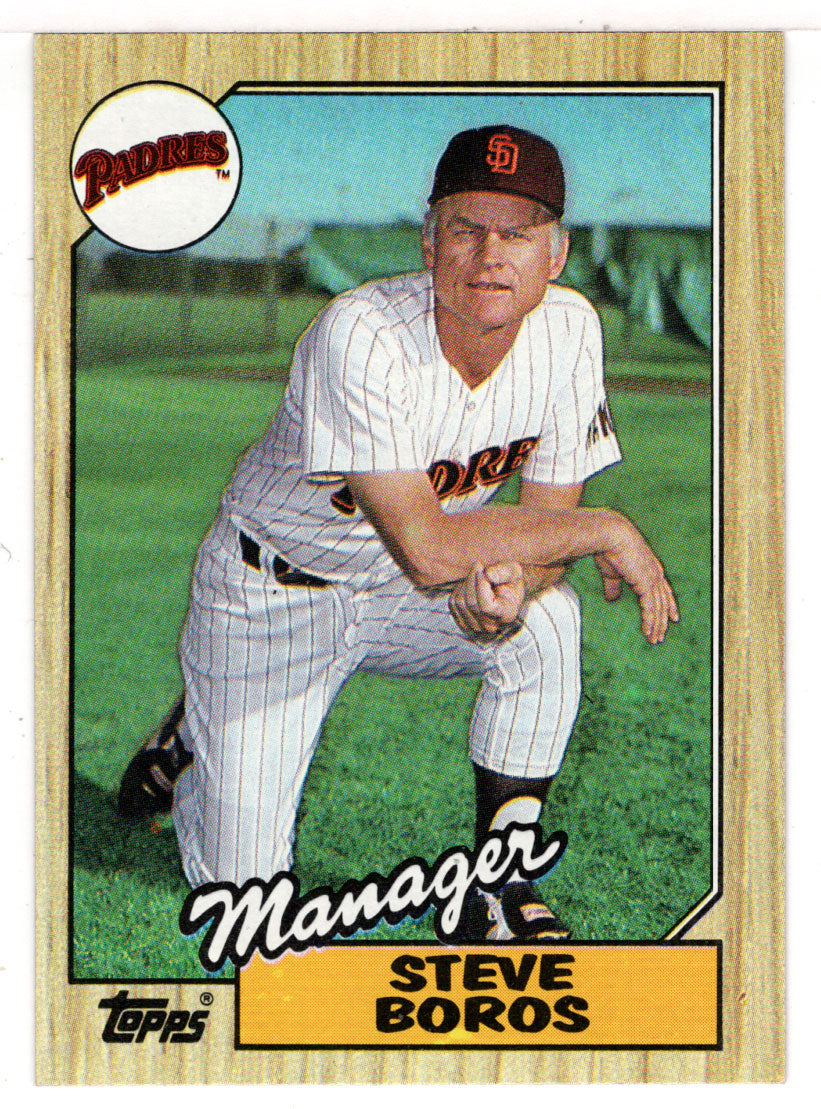 Steve Boros - San Diego Padres (MLB Baseball Card) 1987 Topps # 143 Mint