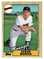 Steve Boros - San Diego Padres (MLB Baseball Card) 1987 Topps # 143 Mint