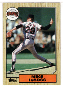 Mike LaCoss - San Francisco Giants (MLB Baseball Card) 1987 Topps # 151 Mint