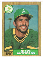 Steve Ontiveros - Oakland Athletics (MLB Baseball Card) 1987 Topps # 161 Mint