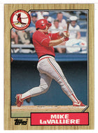 Mike LaValliere RC - St. Louis Cardinals (MLB Baseball Card) 1987 Topps # 162 Mint