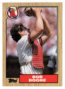 Bob Boone - California Angels (MLB Baseball Card) 1987 Topps # 166 Mint