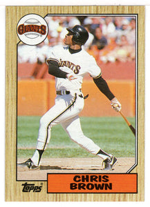 Chris Brown - San Francisco Giants (MLB Baseball Card) 1987 Topps # 180 Mint