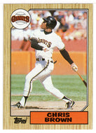 Chris Brown - San Francisco Giants (MLB Baseball Card) 1987 Topps # 180 Mint
