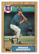 Bruce Benedict - Atlanta Braves (MLB Baseball Card) 1987 Topps # 186 Mint