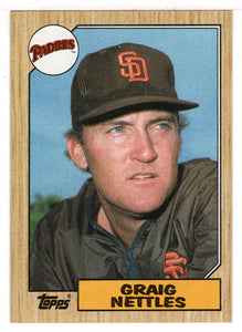 Graig Nettles - San Diego Padres (MLB Baseball Card) 1987 Topps # 205 Mint